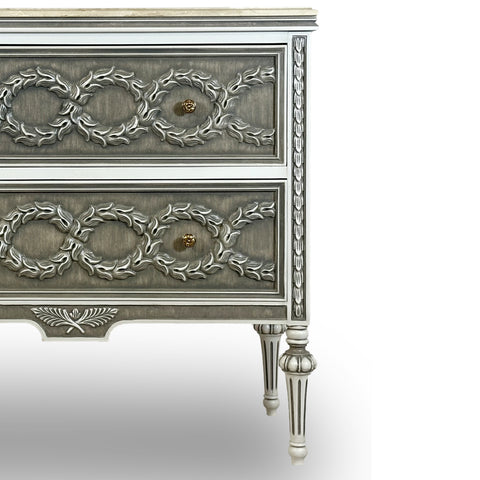2 Drawer Sideboard Grey Finish