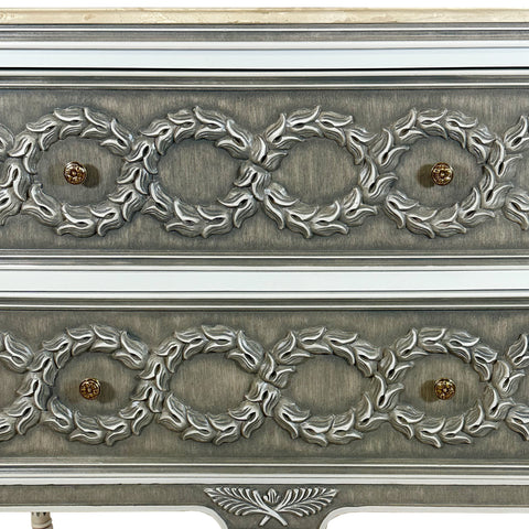2 Drawer Sideboard Grey Finish