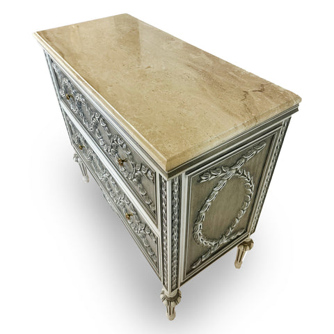 2 Drawer Sideboard Grey Finish
