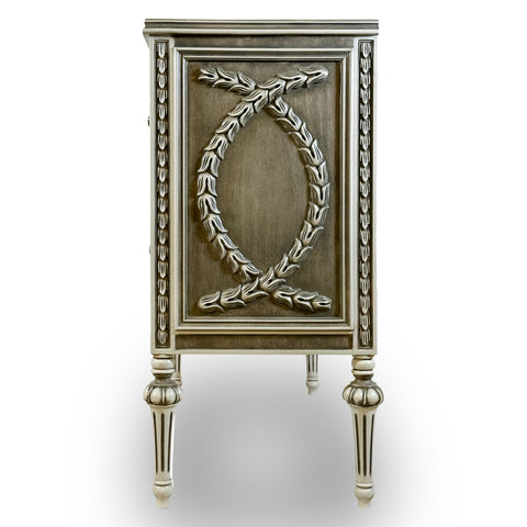 2 Drawer Sideboard Grey Finish