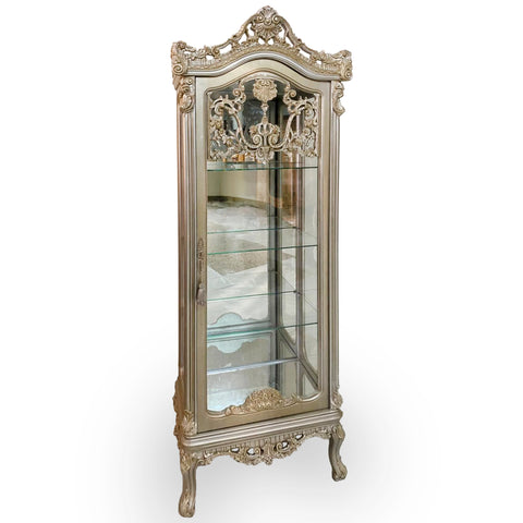 Antique Finish Vitrine